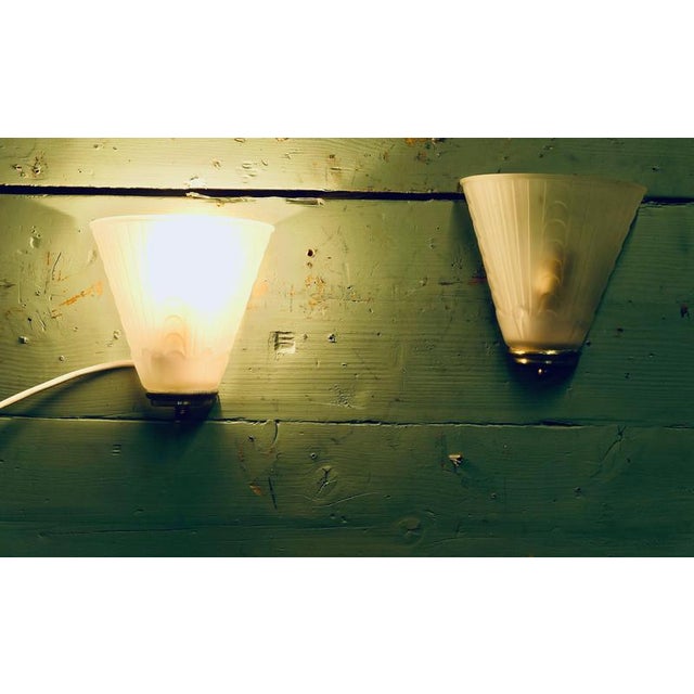 1980s Art Deco Style Wall Lights, 1980, Set of 2 For Sale - Image 5 of 7