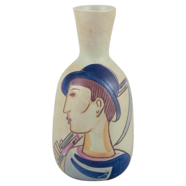 Folkvisan Ceramic Vase by Carl Harry Stålhane for Rörstrand For Sale - Image 9 of 9