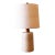 1960s Gordon and Jane Martz M170 Lamp for Marshall Studios Yellow Tan Engravings 31" For Sale