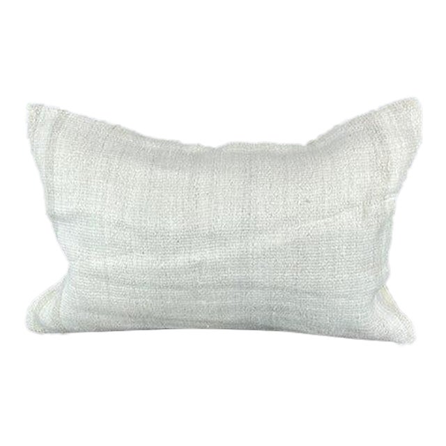 16 x 24 Hemp Pillow Turkish Cushion Natural White Pillow Cushion Cover For Sale