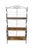 Vintage French Country baker's rack. Crafted from black-painted wrought iron and solid wood shelves. The structure...