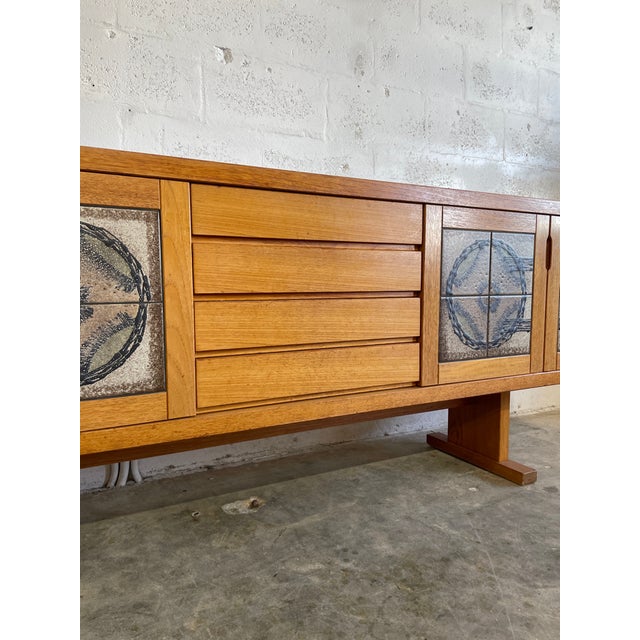 Danish Mid Century Oak Brutalist Credenza Gangso Mobler For Sale In Miami - Image 6 of 14