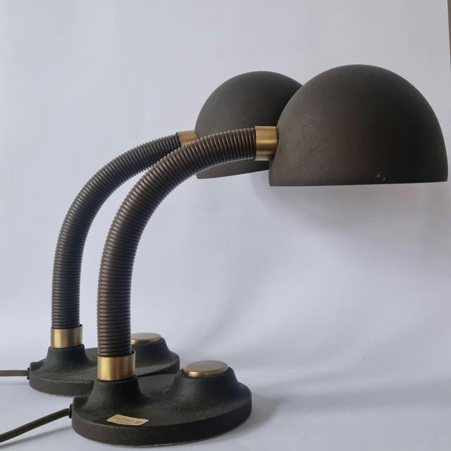 Mid-Century German Table Lamps by Egon Hillebrand for Hille, 1970s, Set of 2 For Sale - Image 16 of 18