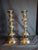 Antique Polish Judaica Silver Plated Shabbat Candlesticks Chaim Grun Warsaw 12" For Sale - Image 17 of 18
