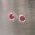 2010s Diamond Ruby Earrings 14k Gold 2.07 TCW Certified For Sale - Image 5 of 16