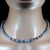 Traditional Ajd 17.5 Inch Copper Washed Blue Czech Glass Necklace With Toggle Clasp For Sale - Image 3 of 5
