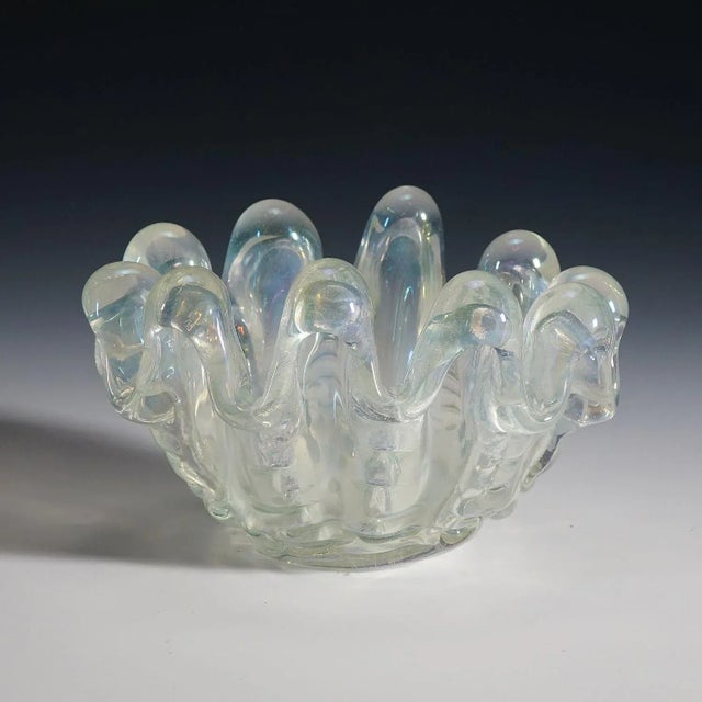 Mid-Century Modern Ercole Barovier - Barovier & Toso 'A Grosse Costolature' Bowl 1942 For Sale - Image 3 of 7