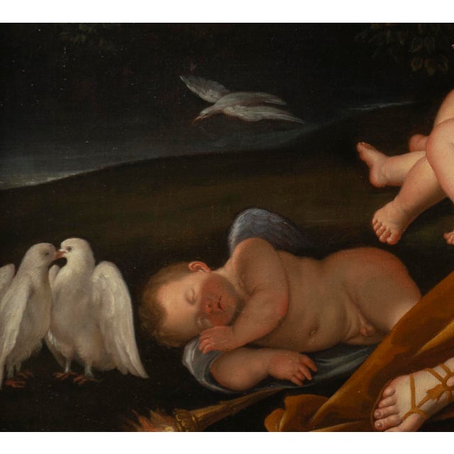 Baroque Domenichino, actually Domenico Zampieri (after), Rinaldo and Armida in Armida's Enchanted Garden, Baroque Italy, Circa 1700, Mythology For Sale - Image 3 of 14