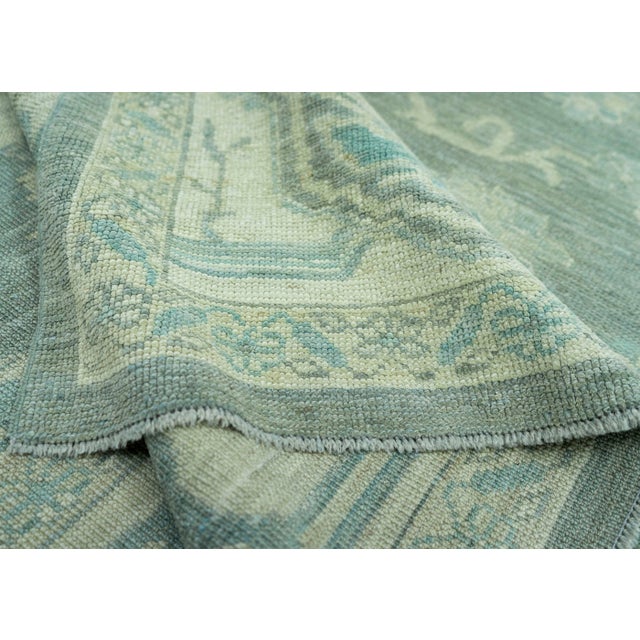 Textile Turkish Oushak Antique Look Rug 12'3" x 14'10" #20078 For Sale - Image 7 of 8