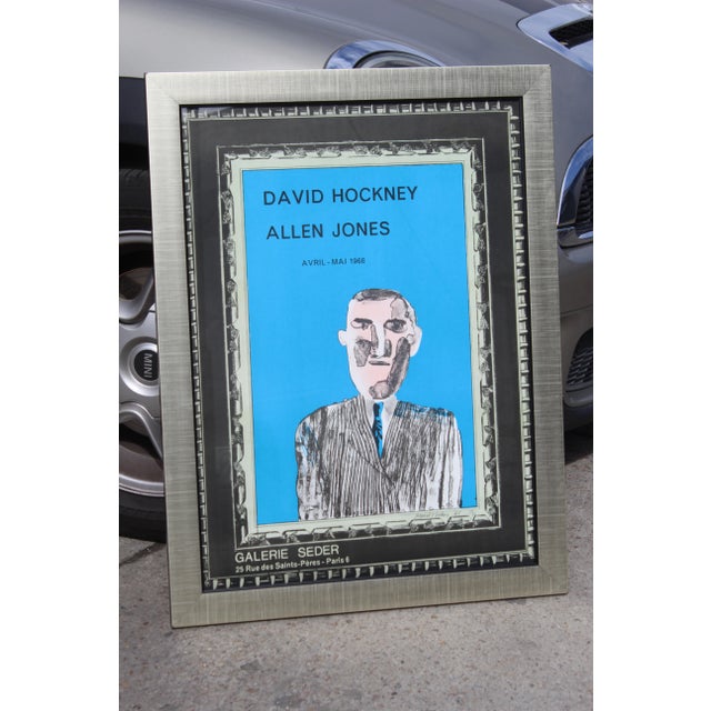 1960s 1966 Vintage "David Hockney" Galerie Sedar Exhibition Poster For Sale - Image 5 of 5