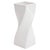 Twisted Vase in White Glazed Ceramic, 1980s For Sale - Image 9 of 9