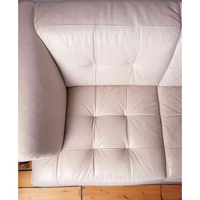 Vintage Italian Leather Sofa For Sale In Providence - Image 6 of 10