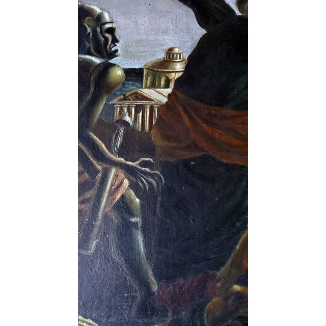 1990s Oil Painting Carrying the Cross Daniil Litvinov For Sale - Image 4 of 7