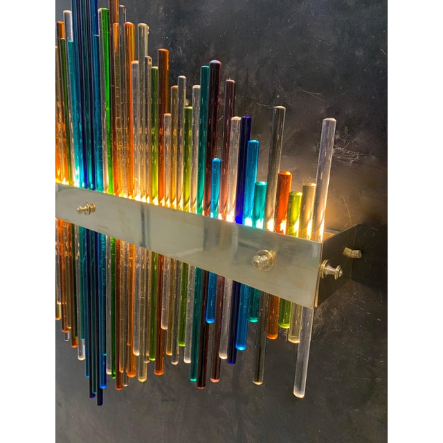 Murano Vibrations Wall Lamp from Enrico Neri, 1960s For Sale - Image 4 of 12