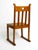 Set of Mid-Century Oak Chairs with Skid Feet & Wicker Seats For Sale - Image 13 of 18