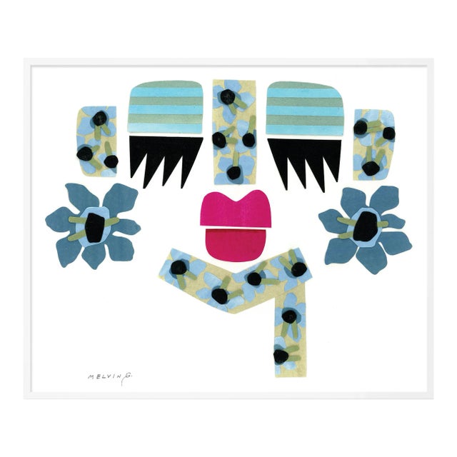Peri by Melvin G in White Frame, Small Art Print For Sale