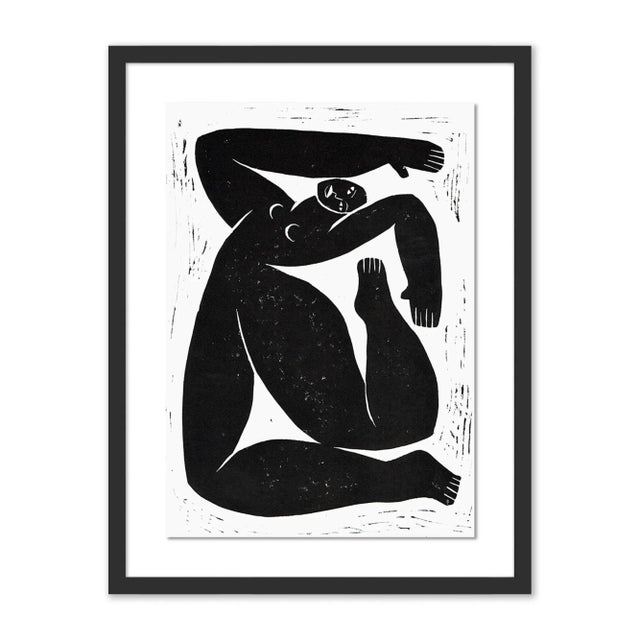 Postmodern Choreographic Character 1 by Cedric Pierre-Bez, Art Print in Black Frame, Small For Sale - Image 3 of 3