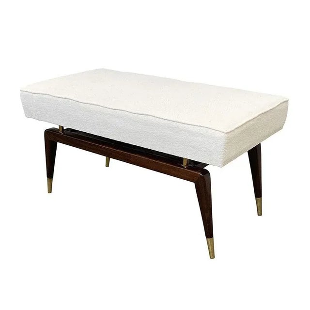 Bench in the style of Gio Ponti, 1980s For Sale - Image 3 of 6