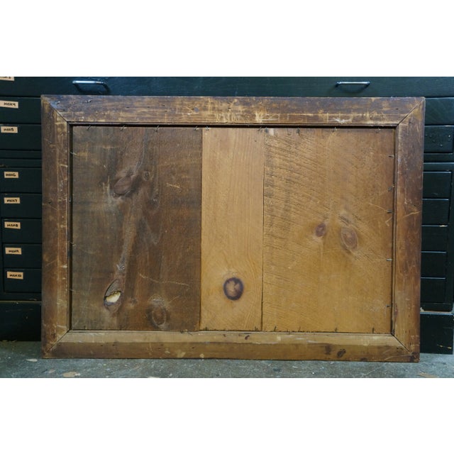 Printmaking Materials Antique Ernest Christian Rost Country Farmhouse River Canoe Landscape Etching For Sale - Image 7 of 9