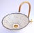 Grey Round Above Counter Ceramic Moroccan Handpainted Vessel Sink For Sale - Image 4 of 6