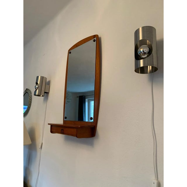 Brown Mirror, Denmark, 1960s For Sale - Image 8 of 12
