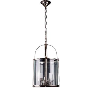 Centra Lantern in Nickel Finish For Sale