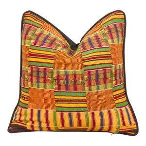 Nana Vintage African Kente Pillow Cover