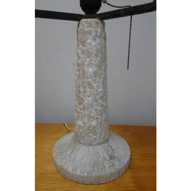 Large Vintage Alabaster Table Lamp, Spain, 1950s For Sale - Image 13 of 18