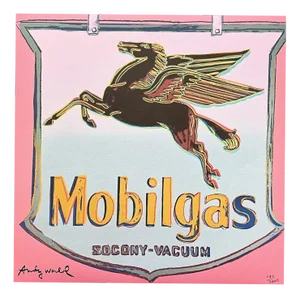 After Andy Warhol, Mobilgas Pink, 1980s, Print