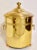 Large Antique English Gilt Brass Lidded Jardiniere / Container / Coal Bin For Sale - Image 11 of 12
