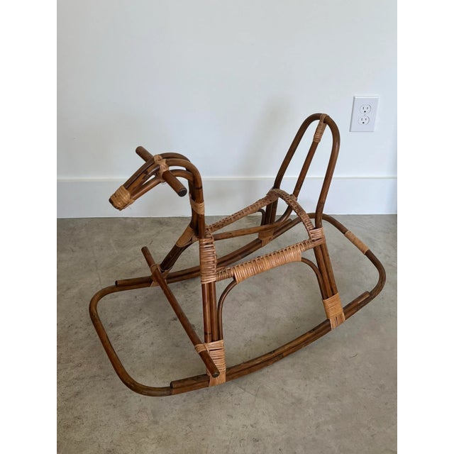 Hi Ho Silver...Away! In the style of Franco Albini, this vintage pony is the perfect accent for that eccentric boho room....