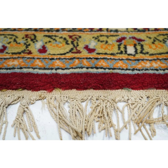 Vintage Persian Qum Rug 4'6'' x 6'7'' For Sale In New York - Image 6 of 12