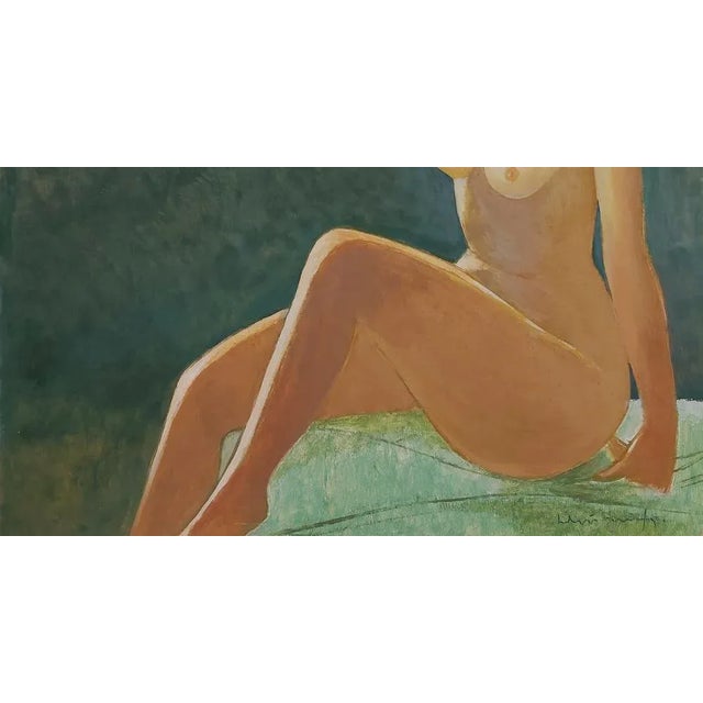 Laimdots Murnieks, Blonde, 1996, Oil on Cardboard For Sale - Image 5 of 7