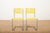 Stackable Yellow Model 1023 Garden Chair Set in Galvanized Steel Tubing and Wooden Slats by Embru, 1934, Set of 2 For Sale - Image 5 of 14