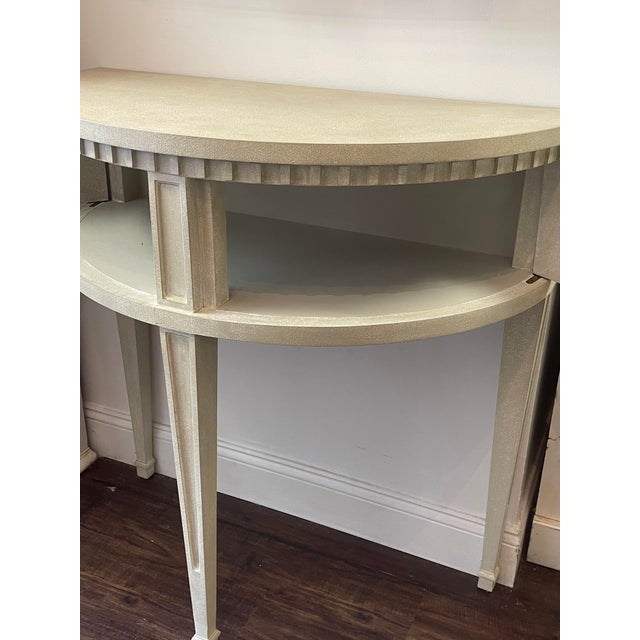 Traditional Modern History Gustavian Half Round For Sale - Image 3 of 5