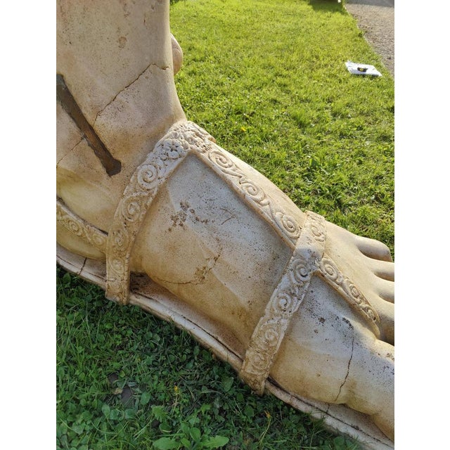 Unknown, Foot of Mercury, 18th Century, Greek Thassos Marble For Sale - Image 5 of 17