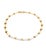 This lovely Estate collar necklace is crafted from 14k yellow and white gold featuring 5 rectangular shape 4.7mm wide bar...