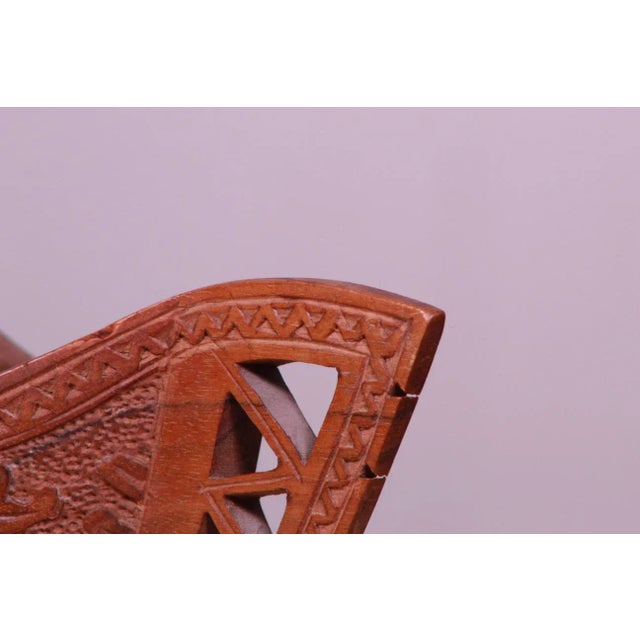 Wood Antique 1900s Hand-Carved Wooden Wedding Cup From Former Yugoslavia/European Balkan For Sale - Image 7 of 13