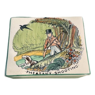 Plichta Pottery Hunting Trinket Box For Sale