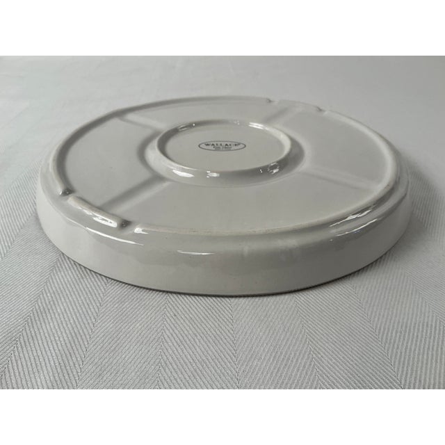 White Late 20th Century Wallace Fine China Appetizer/Condiment Serving Dish For Sale - Image 8 of 8