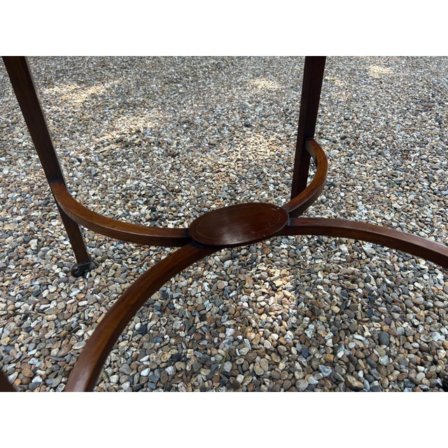 Antique Mahogany Oval Pembroke Table, 1860 For Sale - Image 9 of 11