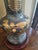 Vintage Pewter & Brass Asian Chinoiserie Jar Lamp For Sale - Image 11 of 11