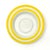 1960s Style Yellow & White Concentric Circles Wall Plate Curation - Group of 7 For Sale - Image 10 of 14