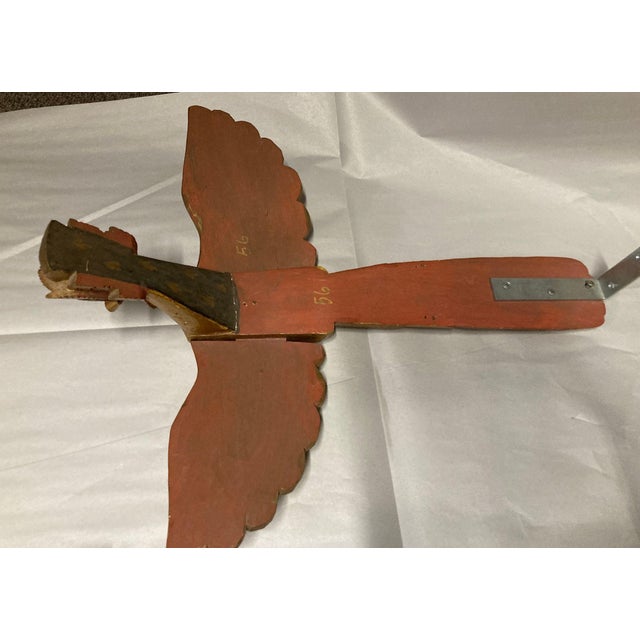 Mid 20th Century Antique Carved Winged Kinnara Winged Deity Goddess Thailand For Sale - Image 5 of 10