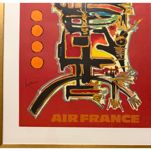 Georges Mathieu - Mexico, Air France Travel Poster, 1967 For Sale - Image 4 of 6