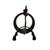 1980s Vintage Postmodern Black Metal Coil Pig Letter Holder For Sale - Image 5 of 5