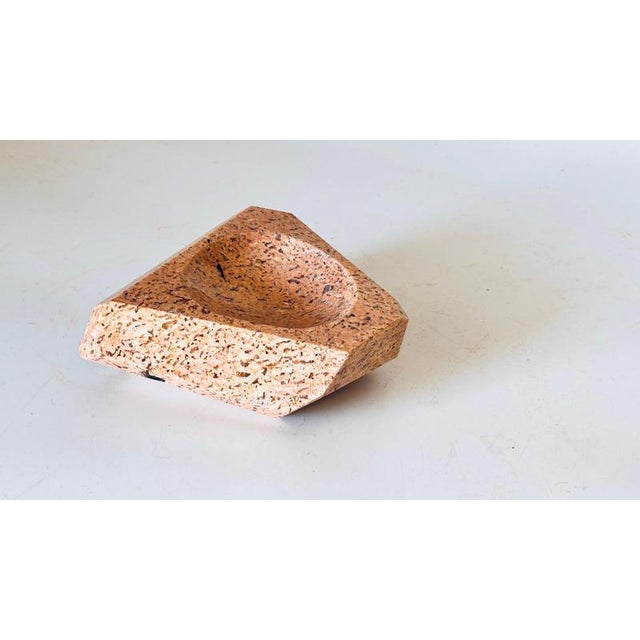 Heavy Art Deco Ashtray in Pink Marble, 1960s For Sale - Image 12 of 14