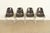 An iconic set of four Eames "DSS" shell side chairs, dining chairs, or office chairs By Charles & Ray Eames for Herman...