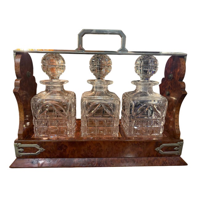 Bottles in Crystal Glass, Set of 4 For Sale