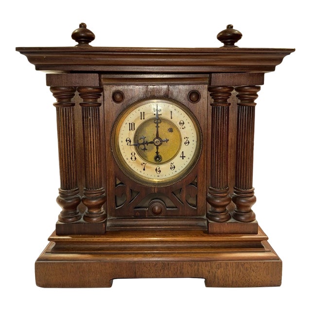 Antique German Mantel Clock For Sale